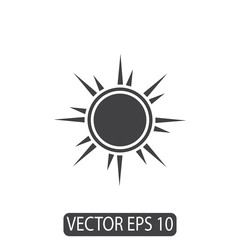 Sun Line Icon Design Vector, Template