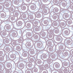 Interlocking wave swirl vector repeat pattern design
