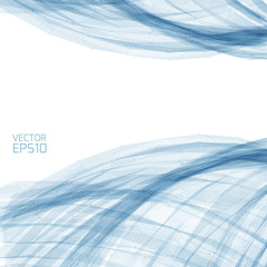 Abstract vector background. Futuristic style card. Elegant background for business presentations. Lines, point, planes in 3d space.