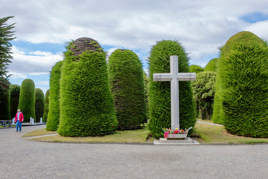 Punta Arenas, Chile,  City cemetery.
 This cemetery is included in the recognized "ten most beautiful cemeteries in the world". It was opened in 1894. Officially, the cemetery is called "Cementerio Mu