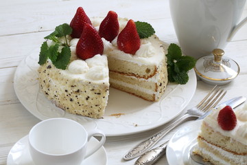 cheesecake with strawberry