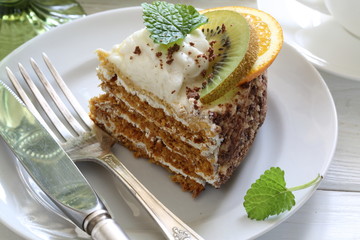 piece of cake with mint