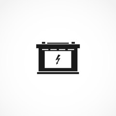 car battery icon. isolated vector element