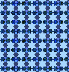 Gorgeous ornamental pattern with colorful background