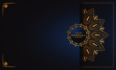 Luxury mandala background with golden arabesque pattern arabic islamic east style.decorative mandala for print, poster, cover, brochure, flyer, banner