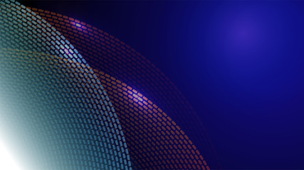 Obraz premium Blue abstract particles background