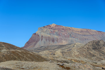Fototapeta na wymiar Greenland landscape with beautiful coloured rocks.