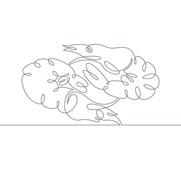 continuous single drawn line art doodle two boiled tiger prawns