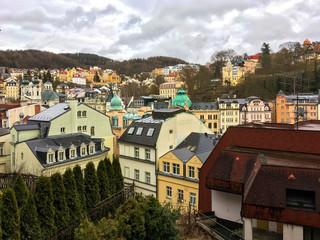 View of Karlovy Vary from above