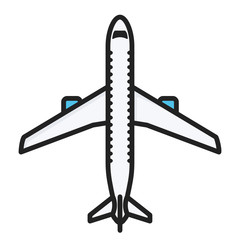 airplane isolated on white