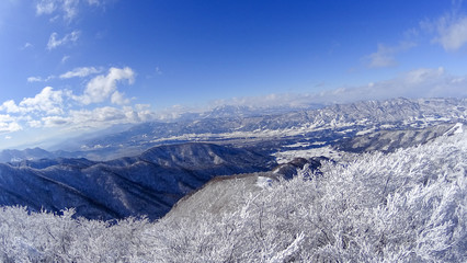 Fototapeta na wymiar japan winter berge