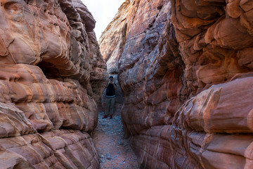 las Vegas, Arizona,USA - 2020/01/04 - winter trip to Valley of Fire National Park