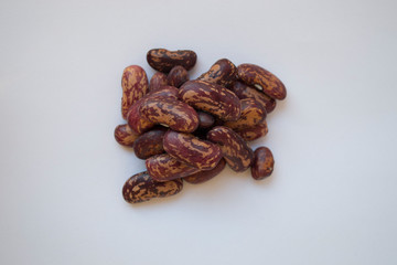 beans on a white background