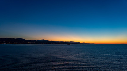 Fototapeta na wymiar Sunrise at Malaga Spain