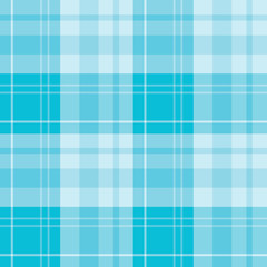 Seamless pattern in fascinating positive sky blue colors for plaid, fabric, textile, clothes, tablecloth and other things. Vector image.