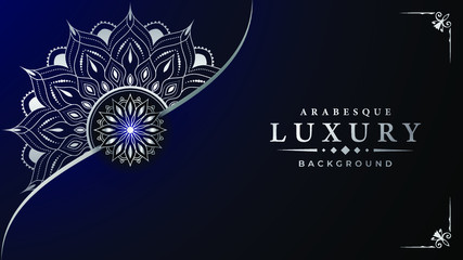 Modern luxury ornamental mandala background with arabesque pattern arabic
 islamic east style.decorative mandala for print, poster,
 cover, brochure, flyer, banner