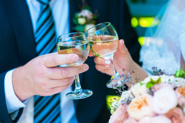 wedding champagne glasses