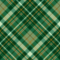Seamless pattern in interesting green and brown colors for plaid, fabric, textile, clothes, tablecloth and other things. Vector image. 2