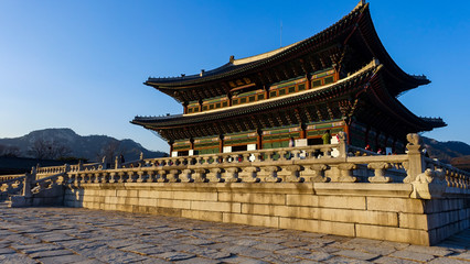 Obraz premium tempel seoul korea