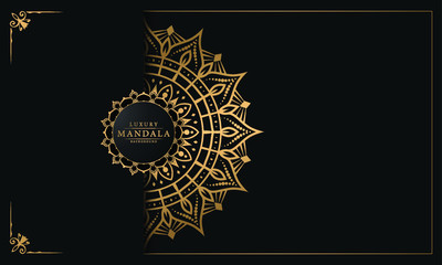 Modern luxury ornamental mandala background with arabesque pattern arabic
 islamic east style.decorative mandala for print, poster,
 cover, brochure, flyer, banner
