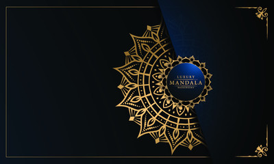 Modern luxury ornamental mandala background with arabesque pattern arabic
 islamic east style.decorative mandala for print, poster,
 cover, brochure, flyer, banner