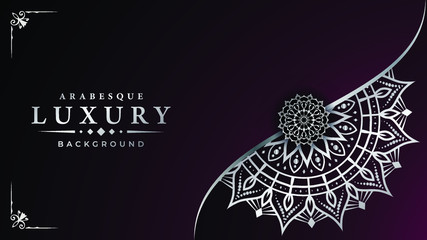 Modern luxury ornamental mandala background with arabesque pattern arabic
 islamic east style.decorative mandala for print, poster,
 cover, brochure, flyer, banner