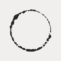 Creative design of ink circle