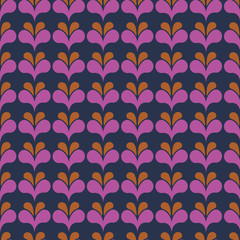 Hearts vector repeat pattern. Perfect for scrapbooking, wallpaper, backgrounds stationary, homeware. Seamless print. 