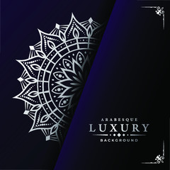 Modern luxury ornamental mandala background with arabesque pattern arabic
 islamic east style.decorative mandala for print, poster,
 cover, brochure, flyer, banner