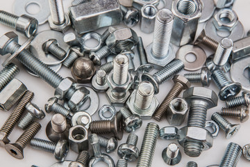 chromeplated bolts and nuts