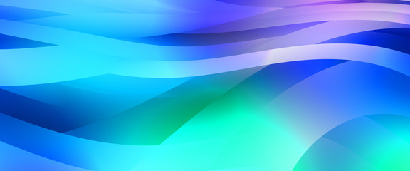 Abstract background with colorful gradient. Vibrant graphic wallpaper with stripes design. Fluid 2D illustration of modern movement.