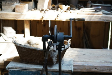 old machine in an old location