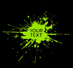 Design of decorative ink stain