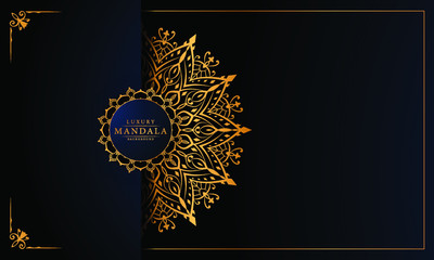 Modern luxury ornamental mandala background with arabesque pattern arabic
 islamic east style.decorative mandala for print, poster,
 cover, brochure, flyer, banner
