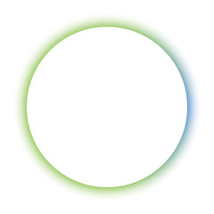 Empty creative web button with color shadow illustration