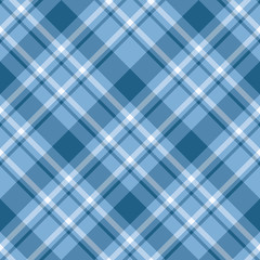 Seamless pattern in interesting light and dark blue and white colors for plaid, fabric, textile, clothes, tablecloth and other things. Vector image. 2