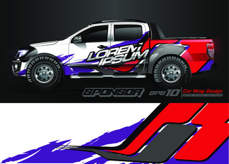 Car wrap graphic racing abstract strip and background for car wrap and vinyl sticker 
