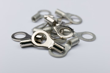 electrical terminals on a white background