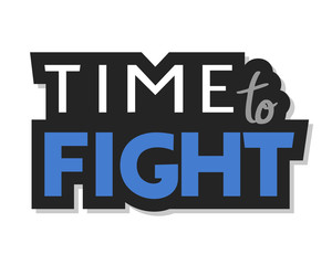 Creative design of time to fight message