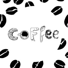 Coffee lettering