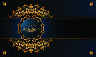 Luxury ornamental mandala design background  with arabesque pattern arabic islamic east style.  ornament elegant
 invitation wedding card , invite , backdrop cover banner illustration 