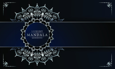 Luxury ornamental mandala design background  with arabesque pattern arabic islamic east style.  ornament elegant
 invitation wedding card , invite , backdrop cover banner illustration 