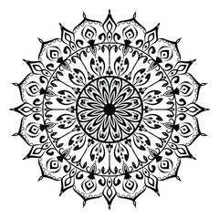 Abstract luxury ornamental mandala design background  with arabesque pattern arabic islamic east style.