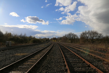 Fototapeta na wymiar rail tracks