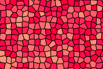 Fototapeta premium Stained Glass Pattern Background - Colour Pink