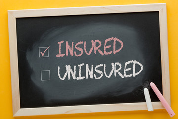  Insured Uninsured Concept