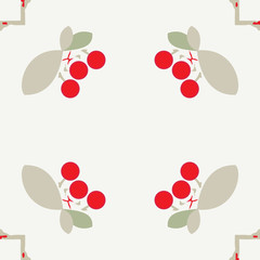 Cherries Galore Collection Illustration Seamless Pattern Background 05