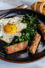 Sunny Side Up Eggs Sausage
