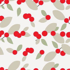 Cherries Galore Collection Illustration Seamless Pattern Background 01