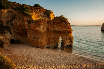 Klifowe wybrzeże Algarve, Ponta da Piedade, Portugalia © Paweł Mielko